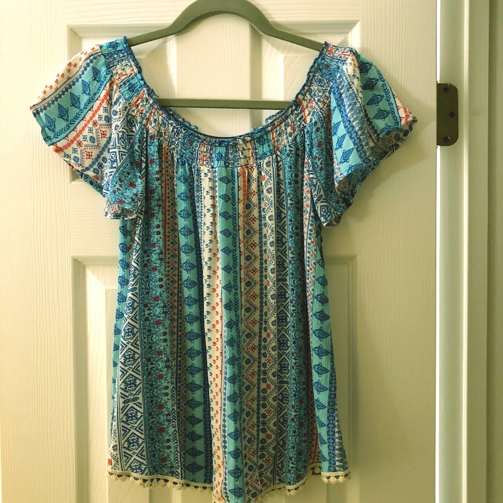 Multi-colored summer top